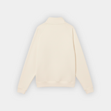 Sudadera Half zip BASIC BEIGE