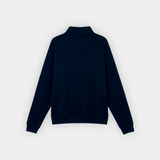 Sudadera Half zip BASIC AZUL MARINO