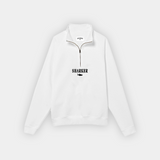 Sudadera Half zip BASIC Blanco
