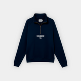 Sudadera Half zip BASIC AZUL MARINO