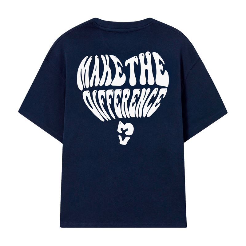 Camiseta Make the difference azul