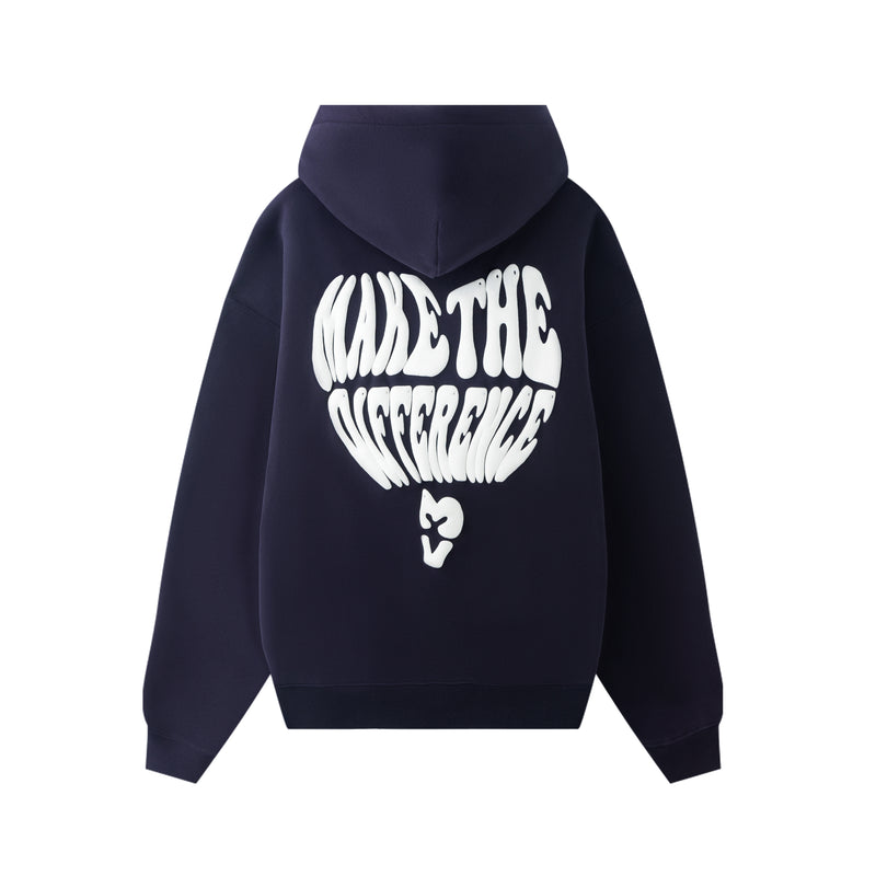 Hoodie Make the Difference Azul