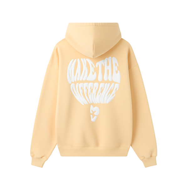 Hoodie Make the Difference Amarilla