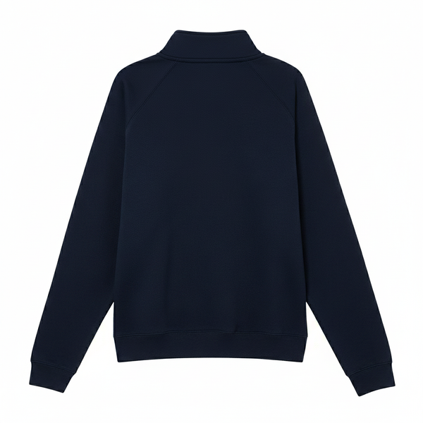 Sudadera Half zip BASIC AZUL MARINO